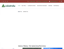 Tablet Screenshot of inkatreks.com